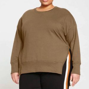 Universal Standard Fiona Open Side Sweatshirt in Crocodile Size S (14-16)